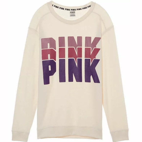PINK Victoria's Secret Tops - VS PINK CAMPUS LEGGING CREW ~M